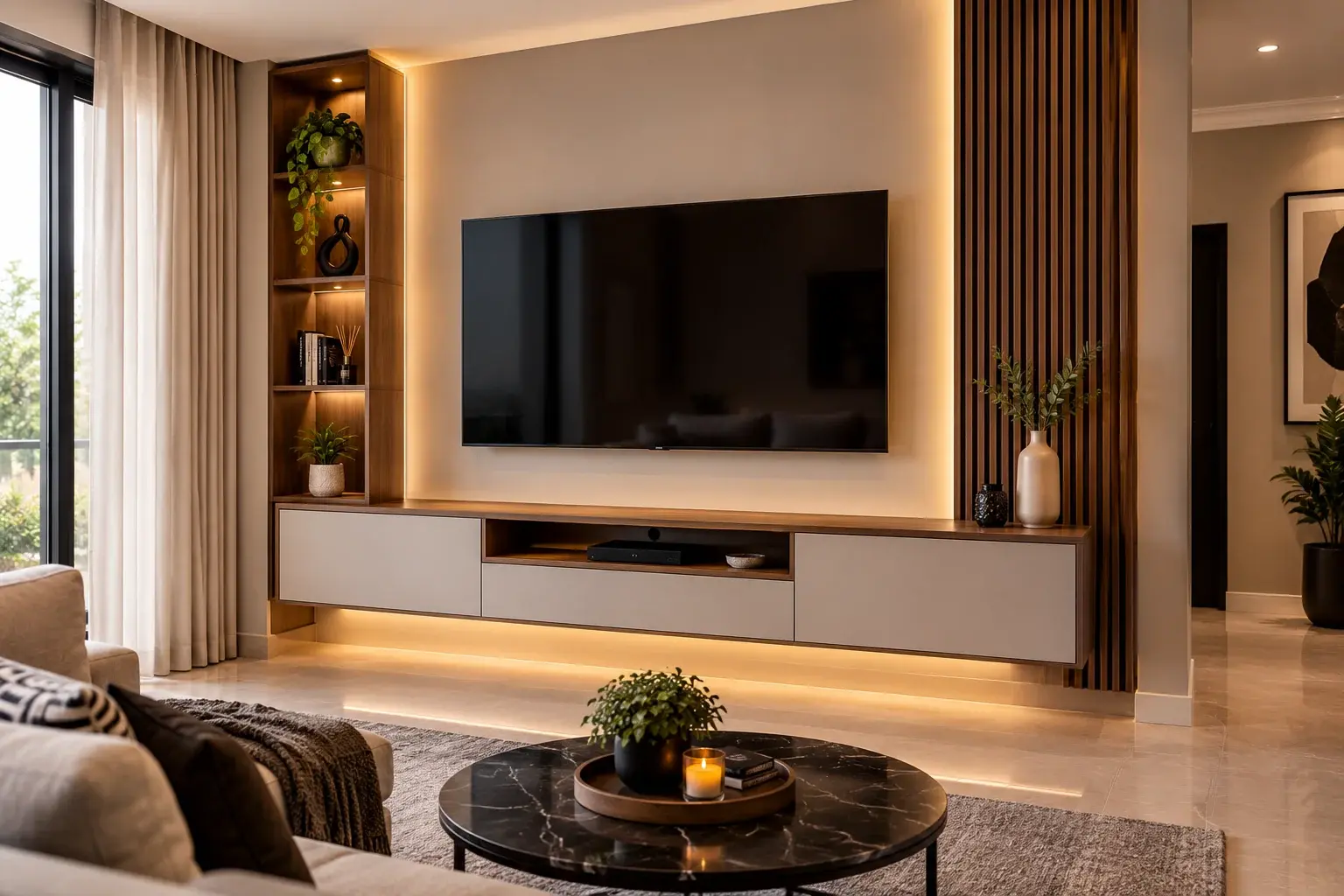 Custom Hardwood Conference Suite